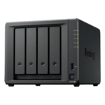 SYNOLOGY DS925+ – NAS 4 Bahías / Expandible a 9 Bahías / 2 Puertos 2.5GbE / 2 Ranuras M.2 NVMe / Procesador AMD Ryzen V1500B / 4 GB DDR4 ECC / Escritura Secuencial 565 MB/s / RAID Híbrido