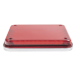 EPCOM INDUSTRIAL SIGNALING XLTE515R – Luz de Advertencia LED / 104 LEDs / 9x7" / 12 VCC / 1 A Máx / 10 Patrones de Destello / Montaje Permanente / Rojo