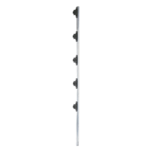 YONUSA FENCEPOST3 – Poste de cerco eléctrico / 1.2 m (3.9 ft) / Acero galvanizado G60 / 5 aisladores de paso / 18 kV dieléctrico