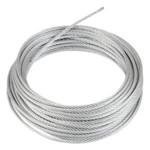 CAMESA SRET318CAM/100MTS – Cable de Retención / 1/8 Pulgada / 100 m (328.1 ft) / 600 kg / Galvanizado Clase A / 1x7
