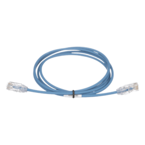 PANDUIT UTP28SP24BU – Cable de Parcheo Cat6 / UTP 28AWG / Diámetro Reducido 3.8mm / 24 Pies (7.32m) / LSZH-CM / Azul