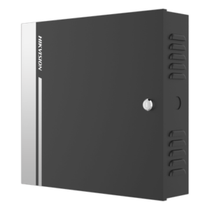 HIKVISION DS-K2811 – Controlador de Acceso / 1 Puerta / 2 Lectores Wiegand o RS-485 / 10,000 Tarjetas / 50,000 Eventos / Gabinete Metálico con Fuente 12Vcc/8A / Batería de Respaldo / TCP/IP / -20°C a 65°C