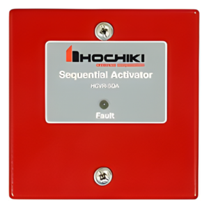 HOCHIKI HCVR-SQA – Activador secuencial / 24 VDC / 1 A salida / 2 generadores simultáneos / Inundación total / Rojo