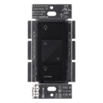 LUTRON CASETA WIRELESS PD10NXDBL – Atenuador de Pared Inteligente / 120 V / LED/CFL 250 W / Incandescente/Halógeno 1000 W / MLV 1000 VA / Neutro Opcional / Alcance RF 18 m (59.1 ft)