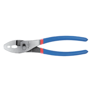 DONGCHENG D071808 – Pinza Mecánica / 8 Pulgadas / Acero al Carbono / Mordaza Dentada / Cortador de Alambre Integrado / Mango Ergonómico