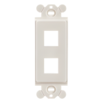 PANDUIT NK2RMFIW – Marco de Módulo Dúplex / Keystone / 2 Puertos / Blanco Mate / 3.81' x 2.94'