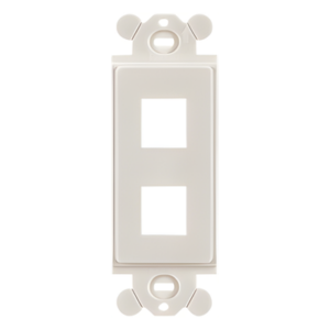 PANDUIT NK2RMFIW – Marco de Módulo Dúplex / Keystone / 2 Puertos / Blanco Mate / 3.81' x 2.94'