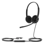 YEALINK UH34-LITE-DUAL-TEAMS-USB-C/A – Auriculares USB / Cancelación de Ruido con IA y ANC Híbrido / Certificación Microsoft Teams Premium / Altavoz 35 mm HD / USB-C/A Plug-and-Play / Indicador LED de Ocupado