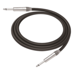 COSMICONN CGT-PM-PM-L-3M – Cable de Audio / Conectores 1/4 in Mono / Triple Blindaje / Cobre Puro / 3 m (9.8 ft) / Carcasa Cromada