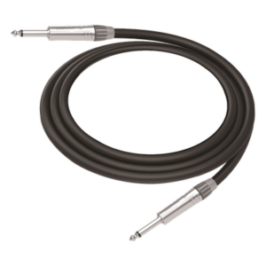 COSMICONN CGT-PM-PM-L-3M – Cable de Audio / Conectores 1/4 in Mono / Triple Blindaje / Cobre Puro / 3 m (9.8 ft) / Carcasa Cromada