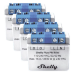 SHELLY SHELLYPLUSPMMINIK4 – Medidor de Potencia Wi-Fi / 1 Canal / 16 A / 2.4 GHz / Ultra Compacto / Sin Hub / 10 m a 30 m (32.8 ft a 98.4 ft) Alcance