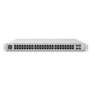 UBIQUITI USW-ENTERPRISE-48-POE – Switch PoE Administrable Capa 3 / 48 Puertos 2.5GbE RJ45 PoE+ / 4 Puertos 10G SFP+ / 720W PoE Total / Pantalla Táctil 1.3" / 320 Gbps