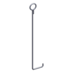 SYSCOM TOWERS SAZ-45 – Ancla de Piso para Retenida / Torre 45 m (147.6 ft) / Varilla 3/4" / Galvanizado por Electrólisis / Anclaje 32 m (105 ft)