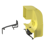 PANDUIT FRSPJ4X4LYL – Bajada para Canaleta de Enrutamiento de Fibra / Compatible 4x4, 6x4, 12x4, 24x4 / Reducción a 4x4 / Radio de Curvatura 50.8 mm / Color Amarillo