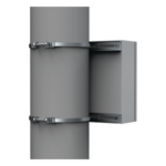 HOFFMAN EPF0300 – Kit de Fijación para Postes / Acero Galvanizado / Carga 900 N / Poste 80-250 mm / 2 Perfiles