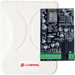 Syscom DX-FULL-WIFI – Comunicador Wi-Fi para Panel de Alarma / Control Remoto Bidireccional / 2 Salidas Domóticas / Notificaciones Push / Doble Banda 2.4 GHz / Compatible Contact ID