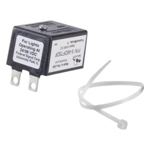 FEDERAL SIGNAL INDUSTRIAL K8285237A – Flasher / 24 VCC / 75 destellos/minuto / 50,000 horas vida útil / Policarbonato / 3.25' (99.1 mm) alto