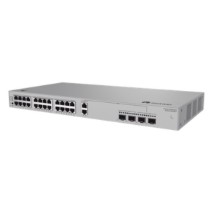 HUAWEI S220S-26PN4JX – Switch Administrable Capa 2 / 22 Puertos PoE+ Gigabit + 2 Puertos PoE+ 2.5 Gbps + 2 SFP 2.5 Gbps + 2 SFP+ 10 Gbps / PoE Perpetuo 400 W / 3.54 ft x 1.81 ft x 1.18 ft