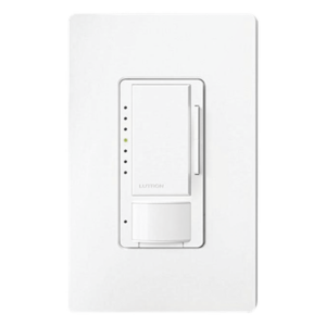 LUTRON ELECTRONICS MSCLOP153MWH – Atenuador de Pared con Sensor de Ocupación y Vacancia / 120 V / 600 W Incandescente-Halógeno / 150 W LED-CFL / 180° / 81 m² (871.9 ft²) / Unipolar o Multilocalización