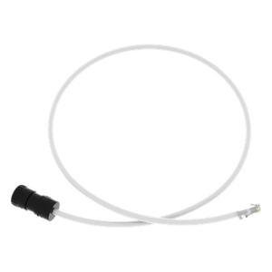 PANDUIT FC-ICCP1MWH – Cable de Conexión en Campo Jack a Plug RJ45 / Cat 6A / CMP Plenum / 1 m (3.28 ft) / Blanco