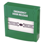 ACCESSPRO PROGLASSG – Botón de Emergencia Manual / Cubierta Enclavada / Contacto NO/NC / 24 VCC / 85 x 85 x 50 mm