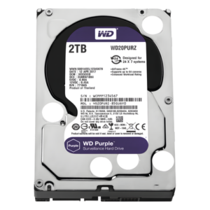 Western Digital (WD) WD20PURZ – Disco Duro PURPLE de 2TB / 3 AÑOS DE GARANTÍA / Para Videovigilancia