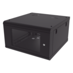 LINKEDPRO SR-1906-GN2G – Gabinete de Pared / 6U / 19 in / 635 mm (2.08 ft) Profundidad / Cristal Templado / Acero Calibre 18 / 100 kg Carga