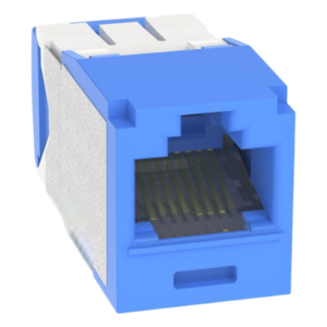 PANDUIT CJE6X88TGBU – Conector Jack RJ45 / Categoría 6A / Terminación sin Herramienta / Gel Anti-Corrosión / 8 Posiciones 8 Cables / Operación 70°C / Color Azul