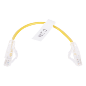 LINKEDPRO BY EPCOM LP-UT6-020-YE28 – Cable de Parcheo Slim UTP / Cat6 / 20 cm (0.66 ft) / 28 AWG / 1 Gbps / RJ45