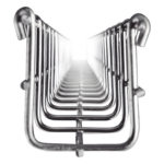 CHAROFIL MG-50-430EZ – Charola Tipo Malla / 66 mm Peralte / 50 mm Ancho / 3 m Longitud / 164 ft Equivalente / Electro Zinc / 53 Cables Cat6