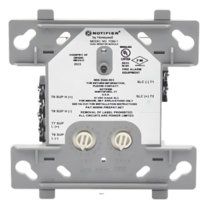 NOTIFIER FDM-1 – Módulo Monitor Dual Direccionable / 2 Circuitos IDC Clase B / Autoasignación Consecutiva / Alimentación por Lazo SLC