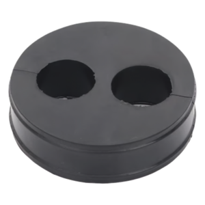 SYSCOM TOWERS CI-2-78 – Inserto de Caucho / 2 Orificios 7/8 in / Diámetro Exterior 85 mm (3.34 in) / Grosor 25.4 mm (1 in) / EPDM / Sellado Hermético