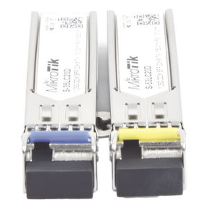MIKROTIK S-3553LC20D – Transceptores SFP / 1.25G / LC UPC / WDM 1310/1550nm / Monomodo 20km / -40°C a +70°C / DDM