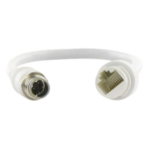 HIKVISION M12TORJ45 – Cable Adaptador M12 a RJ45 / Conector Industrial / Para Sistemas Móviles / Red Ethernet
