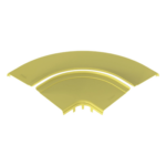 PANDUIT FRRASC12LYL – Tapa para Ángulo Recto Horizontal 90° / Sistema 12x4 / Longitud 456.9 mm / Apertura 3/4" (19 mm) / ABS 94V-0 / Amarillo
