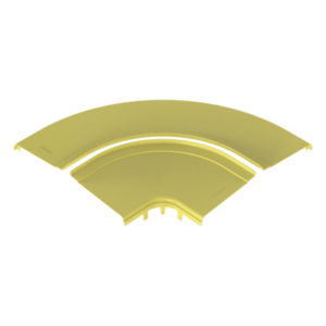 PANDUIT FRRASC12LYL – Tapa para Ángulo Recto Horizontal 90° / Sistema 12x4 / Longitud 456.9 mm / Apertura 3/4" (19 mm) / ABS 94V-0 / Amarillo