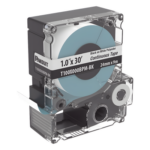 PANDUIT T100X000BPM-BK – Casete de Etiquetas Continuas / Poliéster Negro sobre Blanco / 24 mm Ancho / 9.1 m Largo / -40°C a 125°C / Interior y Exterior