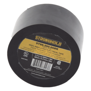 PANDUIT ST88-200-66BK – Cinta Aislante Eléctrica / PVC Trabajo Pesado / 600V / 50 mm x 20 m / -18°C a 105°C / Uso Interior/Exterior / Negro