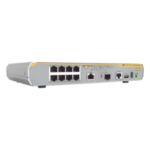 ALLIED TELESIS AT-X330-10GTX-10 – Switch L3 / 8x Gigabit RJ45 / 1x Multi-Gigabit 10G / 1x SFP+ 10G / Sin ventilador / 52 Gbps