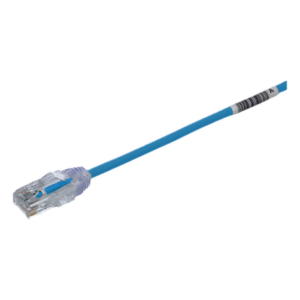 PANDUIT UTP28SP0.5MBU – Cable de Parcheo Cat6 / UTP / 28AWG / Diámetro Reducido 3.8 mm / 0.5 m (1.64 ft) / Azul / LSZH-CM / PoE Tipo 3-4