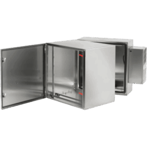HOFFMAN PTHS242428XA – Gabinete de Pared para Rack / 12 UR / Acero Inoxidable SS304 / NEMA 4 4X 12 / IP66 IK10 / Doble Bisagra / 62.1 x 60 x 71 cm (24.5 x 23.6 x 28 in)