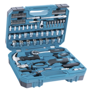 MAKITA E-10899 – Juego de herramientas manuales / 76 piezas / Acero de alta resistencia / Brocas y puntas para metal, concreto y madera / Maletín organizador