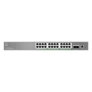 GRANDSTREAM GWN7803PL-PRO – Switch Administrable L2++ / 24 Puertos Gigabit PoE / PoE++ 250W / 2 Puertos SFP+ / 88 Gbps / VLAN 4K / QoS Avanzado
