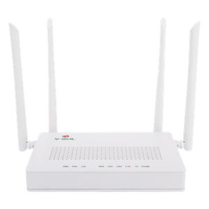 V-SOL HG323D-AC – ONU Dual G/EPON / Wi-Fi AC Doble Banda / 2x LAN Gigabit / 1x FXS / 4 Antenas 5 dBi / 12V 1A