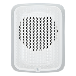 SYSTEM SENSOR SPW-L – Bocina para Montaje en Pared / Consumo Reducido 38% / Diseño Compacto / Selección de Voltaje y Potencia / 8 Pulgadas (20.3 cm) / Color Blanco
