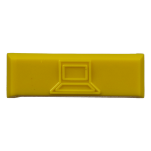 PANDUIT CIDYL-C – Iconos de Identificación / Plástico ABS / 14.2 x 2 x 4.6 mm / Amarillo / Paquete 100 uds / Mini-Com