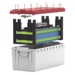 EPCOM POWER LINE BY RITAR LI100A24PRO – Batería LiFePO4 / 2.56 kWh / 25.6V / 100 Ah / BMS Integrado / IP65 / Comunicación RS485 y CAN