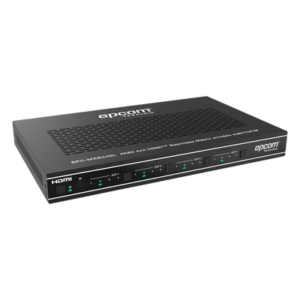 EPCOM PROAUDIO EPC-MXB44SL – Matriz HDMI / 4×4 / Conmutación Sin Interrupciones / Video Wall 10 Modos / 4K@60Hz 4:4:4 / HDMI 2.0b / Control Web, IR, RS-232, TCP/IP