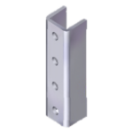 ANCLO ANC-HH01 – Cople para Unicanal / 4 Perforaciones / 4 x 4 cm / Acero Pregalvanizado / 1.57 x 1.57 pulg