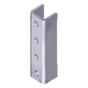 ANCLO ANC-HH01 – Cople para Unicanal / 4 Perforaciones / 4 x 4 cm / Acero Pregalvanizado / 1.57 x 1.57 pulg